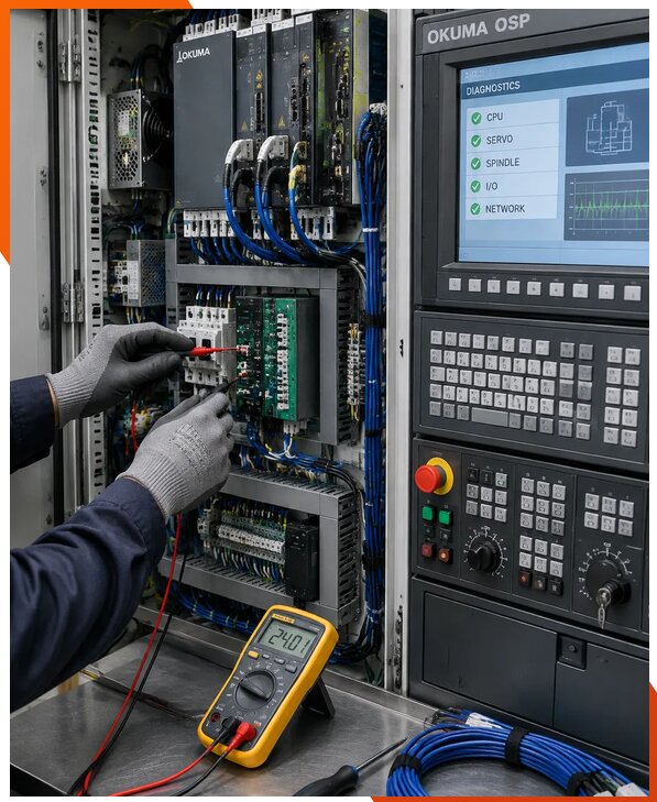 Ремонт систем ЧПУ Okuma OSP в Печоре